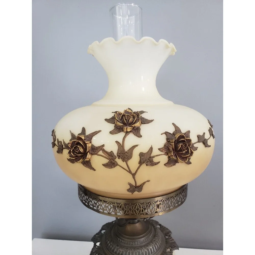 Vintage Hollywood Regency Falkenstein‎ Victorian Gothic Gone Wind Hurricane Lamp